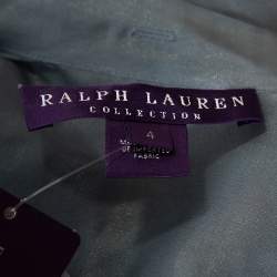Pre Owned Ralph Lauren Collection Sage Green Ruffled Sleeve Blouse S