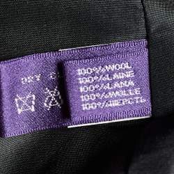 Ralph Lauren Collection Black Wool A-Line Skirt L