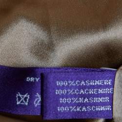 Pre Owned Ralph Lauren Collection Tan Brown Cashmere Button Front Coat S