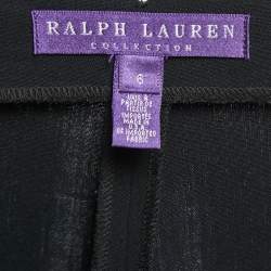 Pre Owned Ralph Lauren Collection Black Wool Side Stripe Detail Trousers M