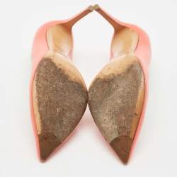 Ralph Lauren Collection Pink Leather Armissa Pointed Toe Pumps Size 37.5