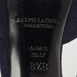 Pre Owned Ralph Lauren Collection Navy Blue Suede Jessie D'orsay Pumps Size 39