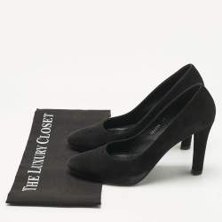 Pre Owned Ralph Lauren Collection Black Suede And Leather Pumps Size 38