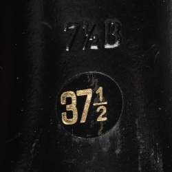 Pre Owned Ralph Lauren Collection Black Suede Buckle Pumps Size 38