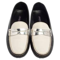 Pre Owned Ralph Lauren Tricolor Leather Penny Slip On Loafers Size 39