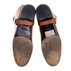 Pre Owned Ralph Lauren Tan Leather Knee Length Boots Size 39