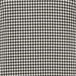 Ralph Lauren Black/White Houndstooth Wool Flounce Mini Dress S