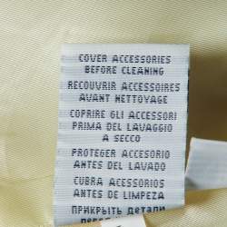 Pre Owned Ralph Lauren Yellow Wool Crest Detail Blazer L