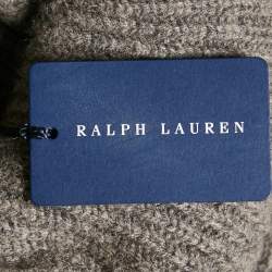Ralph Lauren Grey Mélange Wool Turtle Neck Sweater Dress M