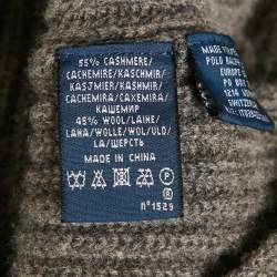 Ralph Lauren Grey Mélange Wool Turtle Neck Sweater Dress M