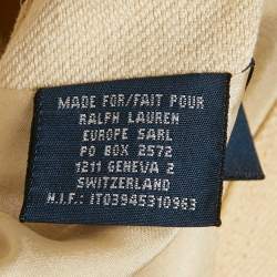 Ralph Lauren Cream Linen Cropped Vest M