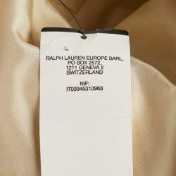 Ralph Lauren Cream Linen Cropped Vest M