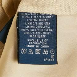Ralph Lauren Cream Linen Cropped Vest M