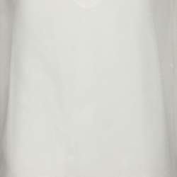 Pre Owned Ralph Lauren White Knit Sleeveless Tops S
