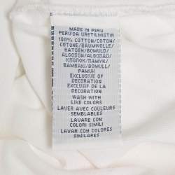 Pre Owned Ralph Lauren White Cotton Pique Pink Pony Polo T-Shirt XL