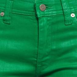 Pre Owned Ralph Lauren Green Stretch Cotton Skinny Jeans M/Waist 29"