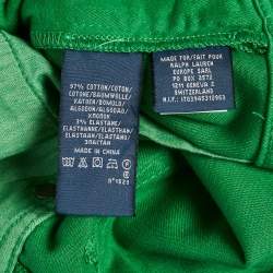 Pre Owned Ralph Lauren Green Stretch Cotton Skinny Jeans M/Waist 29"