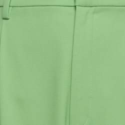 Pre Owned Ralph Lauren Green Wool Straight Leg Trousers M