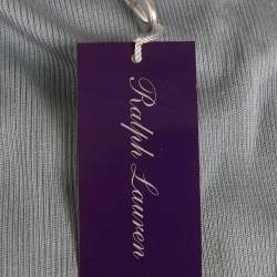 Pre Owned توب رالف لورين حرير حياكة بودر أزرق مقاس صغير (إكس سمول)