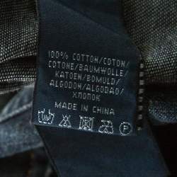 Pre Owned Ralph Lauren Blue Medium Wash Denim Vintage Finish Snap Button Shirt S