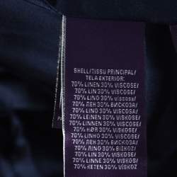 Pre Owned Ralph Lauren Navy Blue Linen Cynthia Jacket L