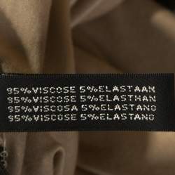 Pre Owned Ralph Lauren Khaki Jersey Sleeveless Jenny Maxi Dress M