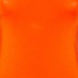 Pre Owned Ralph Lauren Orange Knit Off Shoulder Top XS