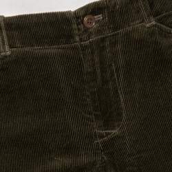 Pre Owned Ralph Lauren Green Corduroy & Suede Patch Detail Polo Pants M