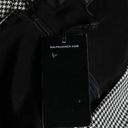 Pre Owned Ralph Lauren Monochrome Houndstooth Ailya Dress M