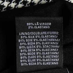 Pre Owned Ralph Lauren Monochrome Houndstooth Ailya Dress M