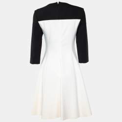 Ralph Lauren Monochrome Wool Cady Knee Length Dress M
