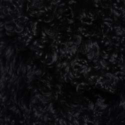 Pre Owned Ralph Lauren Black Shearling Cropped Jacket S