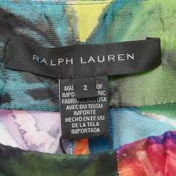 Pre Owned Ralph Lauren Multicolor Floral Print Wide Leg Pants S