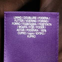 Pre Owned Ralph Lauren Purple Label Brown Sequin Tulle Midi Skirt M