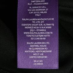 Pre Owned Ralph Lauren Purple Label Black Wool Trousers M