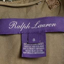 Ralph Lauren Purple Label Brown Sequin Maxi Slip Dress M