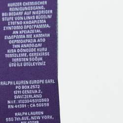 Pre Owned Ralph Lauren Purple Label Black Embroidered Crepe Cape Blouse S