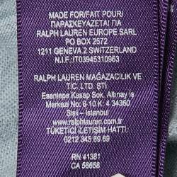 Ralph Lauren Purple Cashmere Button Front Cardigan XS