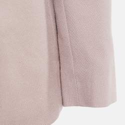 Pre Owned Ralph Lauren Purple Label Dusty Pink Cashmere Double Breasted Blazer S