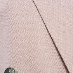Pre Owned Ralph Lauren Purple Label Dusty Pink Cashmere Double Breasted Blazer S