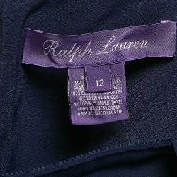 Ralph Lauren Purple Label  Crepe Drape Style Midi Skirt L