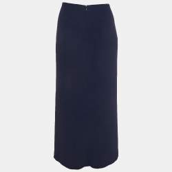 Ralph Lauren Purple Label  Crepe Drape Style Midi Skirt L