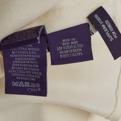 Ralph Lauren Purple Label Off-White Silk Button Front Shirt M
