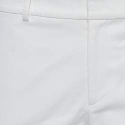 Ralph Lauren Purple Label White Gabardine Heidi Skinny Pants S