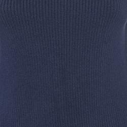 Ralph Lauren Purple Label Navy Blue Silk Knit Jumper M