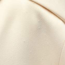 Ralph Lauren Purple Label Beige Silk Single Breasted Tuxedo Blazer S