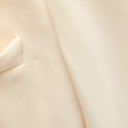 Ralph Lauren Purple Label Beige Silk Single Breasted Tuxedo Blazer S