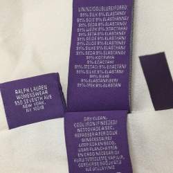 Ralph Lauren Purple Label Beige Silk Single Breasted Tuxedo Blazer S