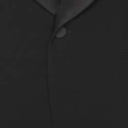 Pre Owned Ralph Lauren Purple Label Black Wool Single Breasted Tuxedo Jacket L