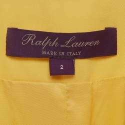 مملوكة مسبقًا Ralph Lauren Purple Label Yellow Wool Blazer S